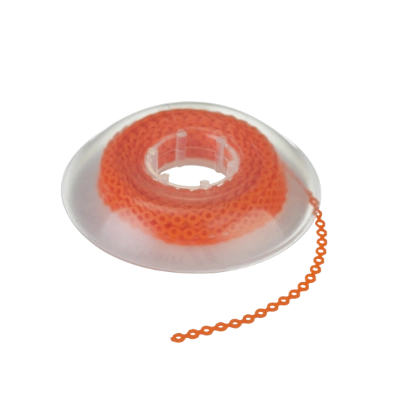 Закрывающая лигатурная цепочка ULTIMATE POWER CHAIN  (Сплошная цвет Оранжевый Orange)