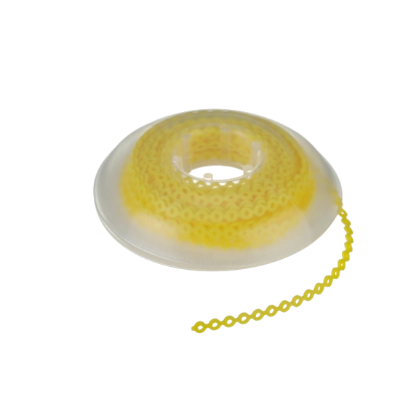 Закрывающая лигатурная цепочка ULTIMATE POWER CHAIN  (Сплошная цвет Желтый Yellow)